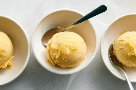 Tangerine Yogurt Sherbet