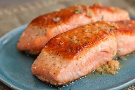 Salmon With Smoked Salmon Butter