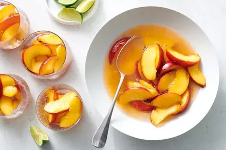 Nectarines in Lime Syrup Recipe**