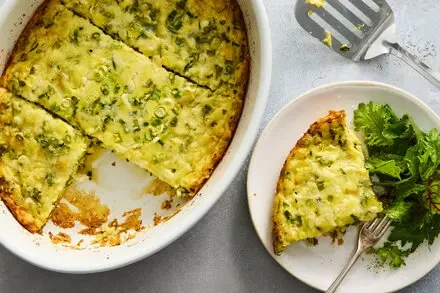 Crustless Zucchini and Feta Quiche