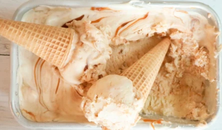 No-Churn Salted Caramel Ice Cream