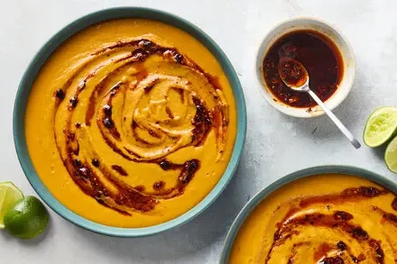 Curried Coconut and Red Lentil Soup