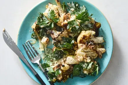 Roasted Cauliflower Caesar
