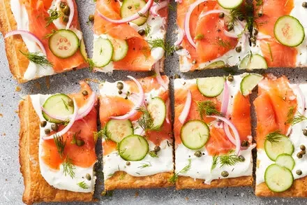 Quick Smoked Salmon Tart