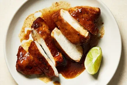 Crispy Air-Fryer Chicken Breast with Sweet-Savory Glaze