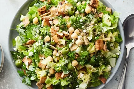 Chopped Salad With Chickpeas, Feta and Avocado
