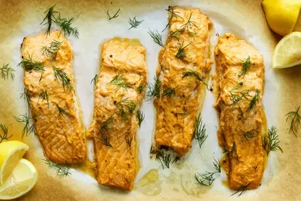 Greek Yogurt-Marinated Salmon