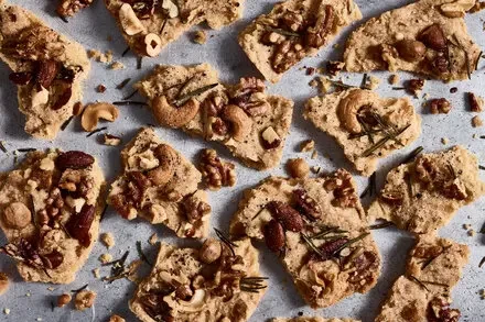 Savory Mixed-Nut Shortbread
