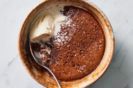 Microwave Nutella Pudding Cake